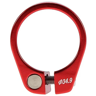 Afbeelding van VGEBY Fietszadelpenklem, aluminiumlegering, 30,4/30,8/31,6 mm, 5 kleuren (rood)
