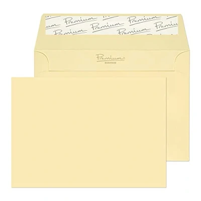 Afbeelding van Blake Premium Business C6 114 x 162 mm 120 gsm Peel and Seal Wallet Enveloppen (51154) Vellum geweven Pack van 25