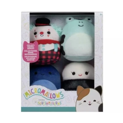 Afbeelding van Micromallows pluche 6,5 cm 4 stuks set 1