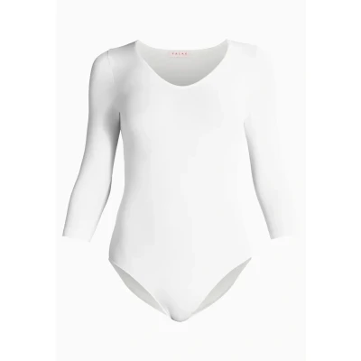 Afbeelding van Falke FINE Cotton Body, Dames, Maat: Large, Ivory