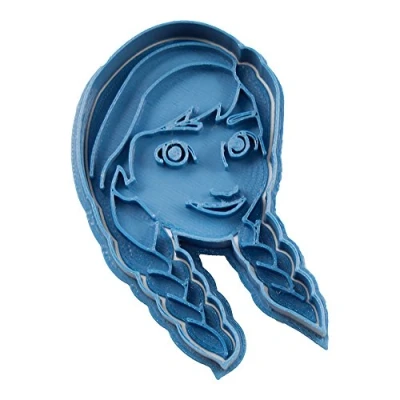 Afbeelding van Cuticuter Frozen Anna uitsteekvorm, blauw, 8 x 7 1,5 cm