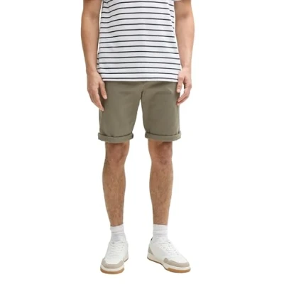 Afbeelding van TOM Tailor Shorts, Heren, Maat: 36, Smokey olive green