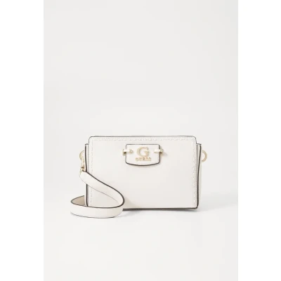 Afbeelding van Guess Nastra MINI Crossbody TOP ZIP Schoudertas, Dames, Maat: One Size, Off white