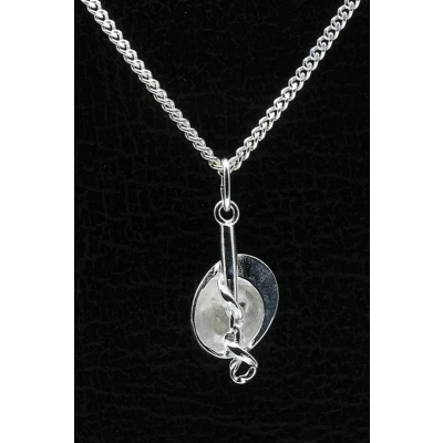Afbeelding van Zilveren Jockey cap zweep ketting hanger