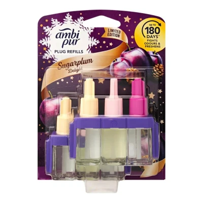 Afbeelding van Ambi Pur 3volution navulling Elektrische Luchtverfrisser 2 Pack Sugarplum Delight x 20 ml