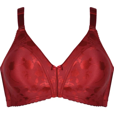 Afbeelding van Naturana Minimizer bh met bloemenpatroon 5363 Deep Claret 90C