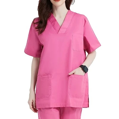 Afbeelding van MISEMIYA UNISEX CASACA MEDISCHE VERPLEEGKUNDE UNIFORM REINIGINGSWERK ESTHETISCH TANDARTS VETERINAIR SANITAIR GASTVRIJ Ref.817 XL, Roze
