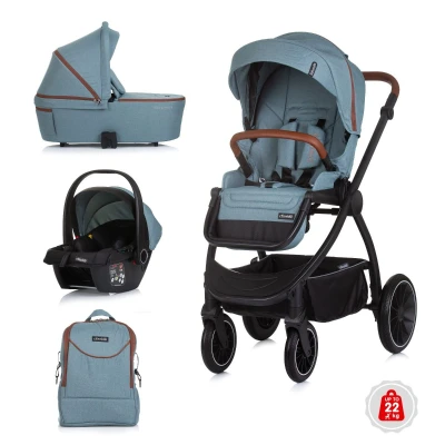 Afbeelding van Chipolino Kinderwagen Prestige 3 in 1 Basil tot 22 kg