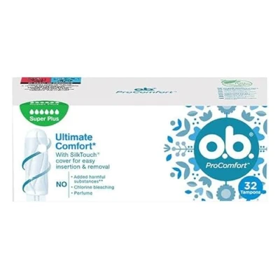 Afbeelding van o.b. Origineel met en zonder applicator. Super Plus. 2 x 32 Stuk
