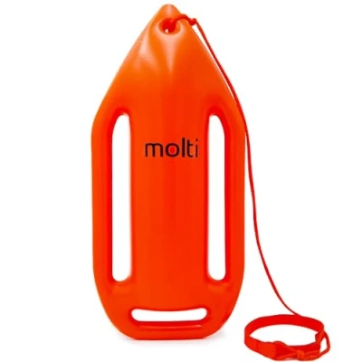 Afbeelding van Molti Baywatch Boei om te zwemmen, waterdicht, met sleeptouw voor volwassenen, kunstrof, kickboard, leerplank (touw 130 cm)
