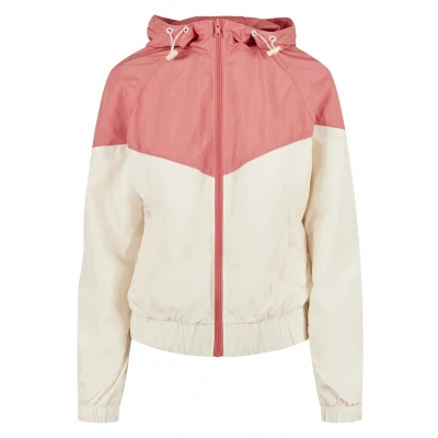 Afbeelding van Urban Classics Arrow Windjack, Dames, Maat: 4XL, Palepink/whitesand