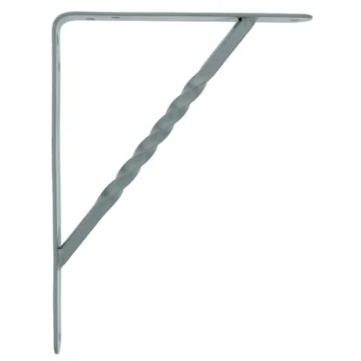 Afbeelding van AMIG Plankdrager/steun/beugel Spiraal metaal zilver H150 x B125 mm Tot 300 kg Plankdragers
