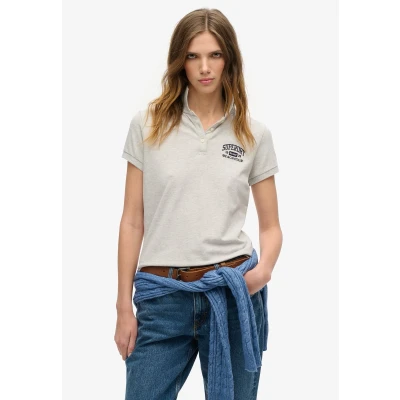 Afbeelding van Superdry Poloshirt, Dames, Maat: 36, Glacier grey marl