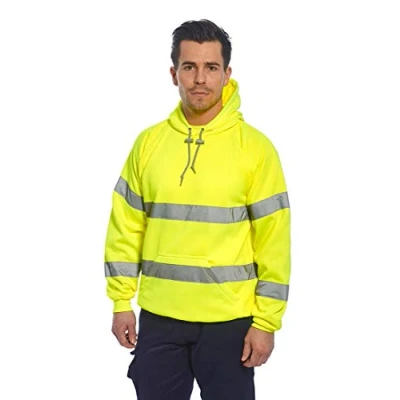 Afbeelding van Hi Vis Sweatshirt met capuchon maat 4XL, Yellow