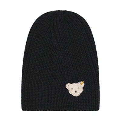 Afbeelding van Steiff Girl&#039;s Classic Beanie muts, Navy, 51