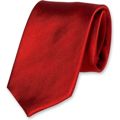Afbeelding van E.L. Cravatte Stropdas Rood 100% Zijde
