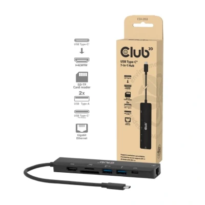 Afbeelding van Club 3D USB Type C 7 in 1 Hub to HDMI? 4K60