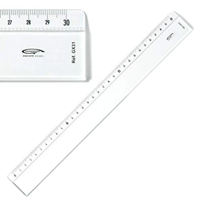 Afbeelding van Graphoplex GX31 Regel Wate + bosselage transparant 30 cm doorzichtig