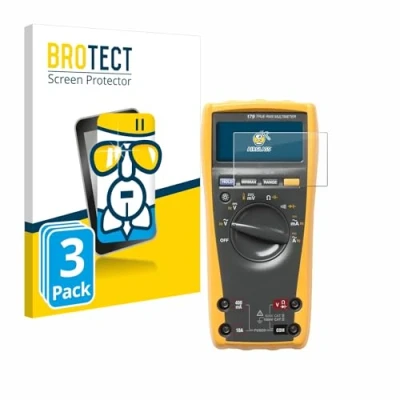 Afbeelding van BROTECT Screenprotector voor Fluke 179 multimeter Folie Beschermfolie Beschermglas transparant (3 Stuks)