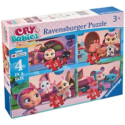 Afbeelding van Ravensburger puzzel voor baby&#039;s, papegaaien, 4 in 1, kinderen vanaf 3 jaar, educatief en stimulerend spel, puzzels met 12, 16, 20, 24 delen