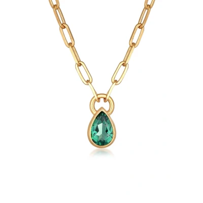 Afbeelding van Elli DROP Basic Ketting goldcoloured, Dames, Maat: 45, Gold coloured