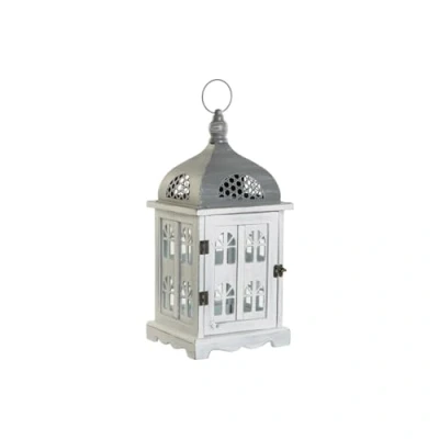 Afbeelding van Lykta DKD Home Decor Verouderde afwerking Wit Grijs Hout Kristal 19 x 42 cm