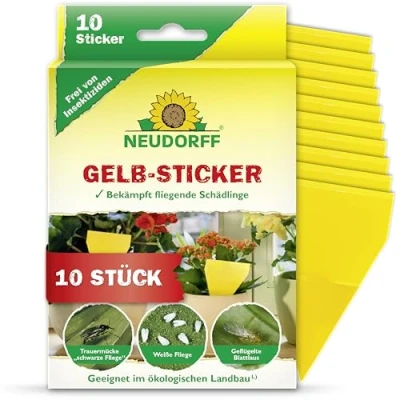 Afbeelding van Neudorff Gele Stickers tegen klein Vliegend Ongedierte zoals Varenrouwmug, Insecticidevrij, Geurloos, 10 Stuks
