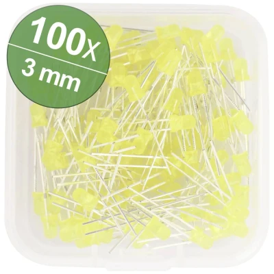 Afbeelding van Quadrios LED assortiment Geel 3 mm 20 mA 2.0 V