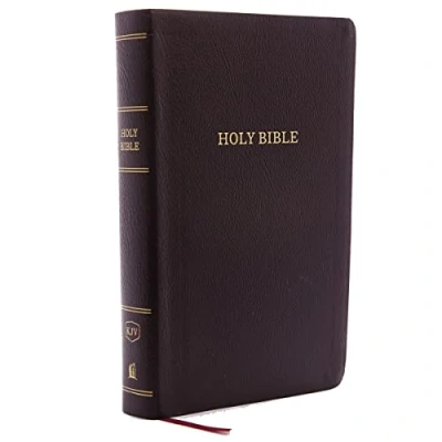 Afbeelding van KJV Holy Bible: Personal Size Giant Print with 43,000 Cross References, Burgundy Bonded Leather, Red Letter, Comfort (Thumb Indexed): King James Version: Bible, Version