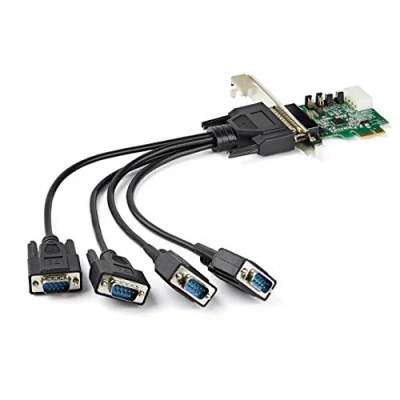 Afbeelding van StarTech.com 4 poorts PCI Express RS232 seriële adapterkaart 16950 UART