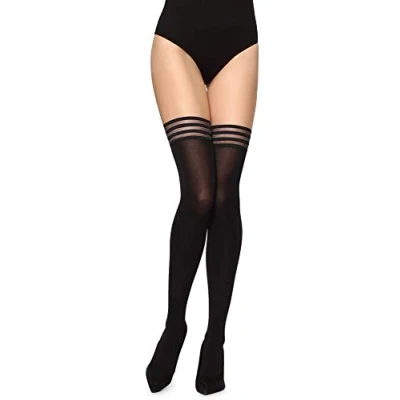 Afbeelding van Merry Style Dames Hold Up Kousen 20 Denier Licht glanzend Elastisch Polyamide MS GB 216 Zwart M L