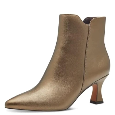 Afbeelding van MARCO TOZZI Dames Boot Heel 2 25318 41 Enkellaarzen, Dark Gold, EU