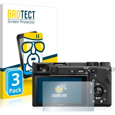 Afbeelding van BROTECT Screenprotector voor Sony Alpha 6400 Folie Beschermfolie Beschermglas transparant (3 Stuks)