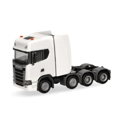 Afbeelding van Herpa 308601 004 H0 Vrachtwagen Scania CS20 hoogdak zwaarbelaste trekmachine 4 assige (8x4), wit