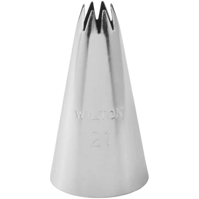 Afbeelding van Wilton Spuitmondje Garneerspuit voor Taartdecoratie #021 Open Ster