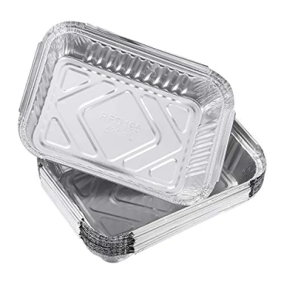 Afbeelding van DOITOOL 60 stuks aluminium grillschalen grill kleine lekschalen voor Weber accessoires (570 ml)