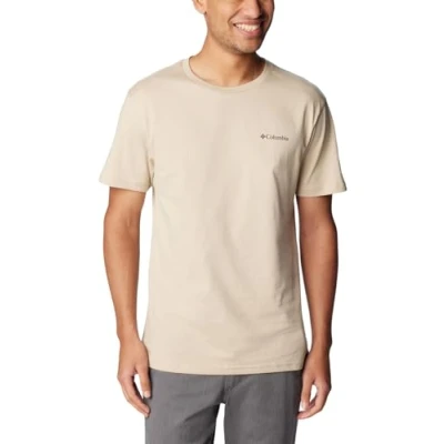Afbeelding van Columbia LOGO Short Sleeve Tshirt basic, Heren, Maat: XS, Ancient fossil