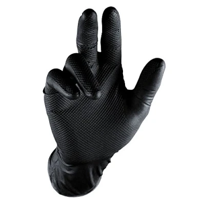 Afbeelding van Oxxa Werkhandschoen Nitril Grippaz M safe 246 ZWART MT. L 50ST.