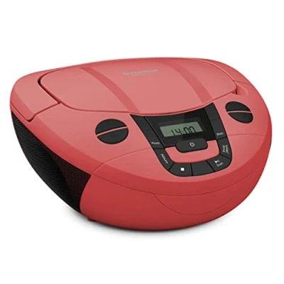 Afbeelding van Technisat Viola CD 1 portable FM radio met en bluetooth rood