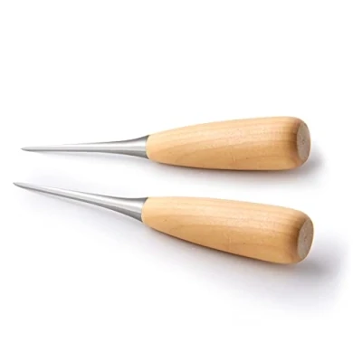 Afbeelding van RERI Awl, voorsteker met houten handvat, rond lemmet priem 1 stuk (2 stuks)