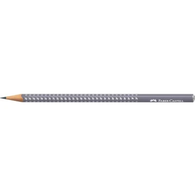 Afbeelding van 12x Potlood Faber Castell Grip sparkle dapple gray