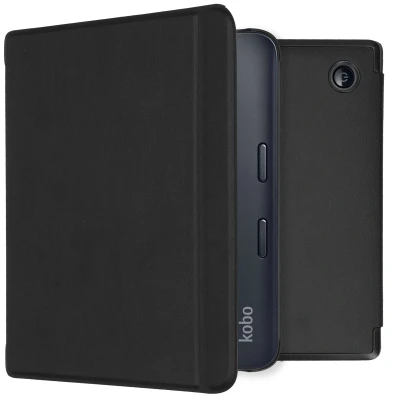 Afbeelding van Kobo Libra 2 Hoes: iMoshion Slim Hard Case Bookcase Zwart Kunstleder E Reader Hoezen