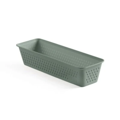 Afbeelding van TATAY Organizer Slim Bohol, polypropyleen, BPA vrij, 100% gerecycled kunststof, groen, afmetingen 8,5 x 26 5,5 cm.