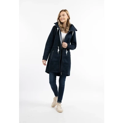 Afbeelding van Gebreide fleece jas DREIMASTER S / Marine Melange 100% Polyester