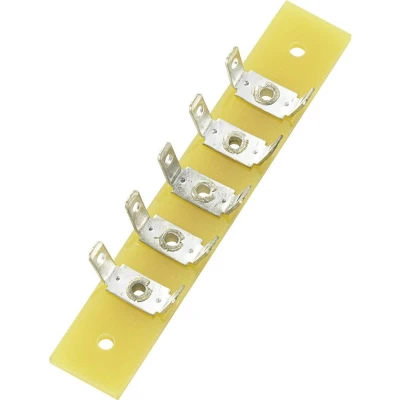 Afbeelding van TRU COMPONENTS Soldeerlijst Enkele rij Totaal aantal polen 5 Epoxide (l x b h) 59 10 1.6 mm 1 stuk(s)