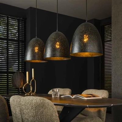 Afbeelding van Hoyz Collection Hanglamp Kosmos 3L Charcoal
