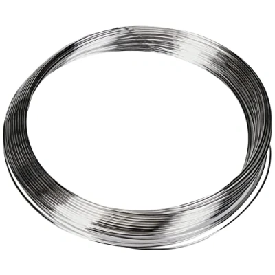 Afbeelding van Glorex 6 2220 151 zilverdraad, verzilverd met koperen kern, 0,6 mm, ca. 10 m.