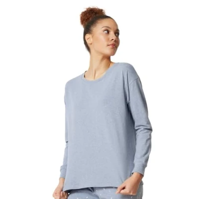Afbeelding van SKINY Pyjamashirt Classic Gemêleerd Licht blauw 36