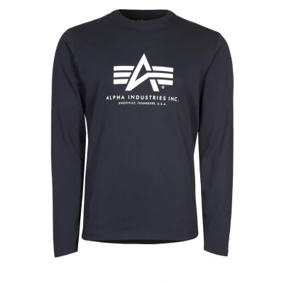 Afbeelding van Alpha Industries Longsleeve, Heren, Maat: Small, Navy
