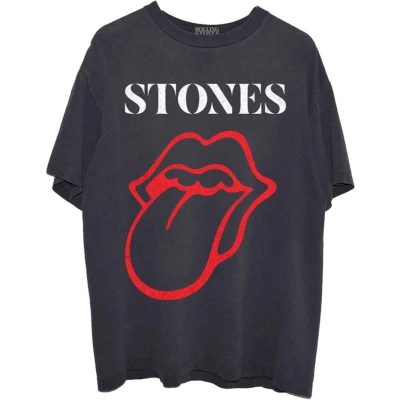 Afbeelding van The Rolling Stones Sixty Classic Vintage Tongue Heren T shirt XL Zwart